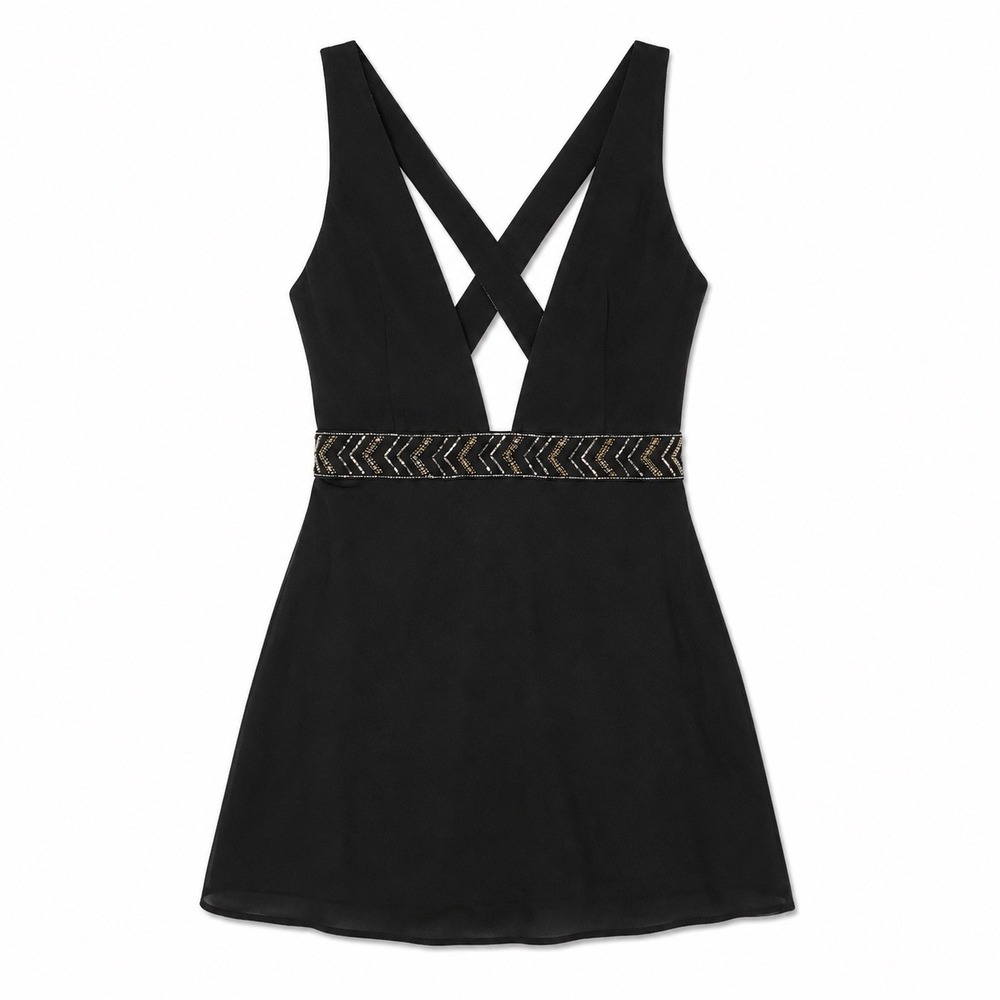 Ale by Alessandra Irea Embellished Mini Dress Small Black REVOLVE